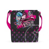 Monster High fekete-pink válltáska