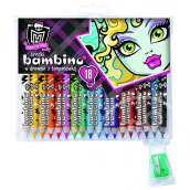 Monster High Jumbo mintás színes ceruza szett 18 színnel