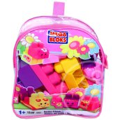 Mega Bloks: Kerti barátok építőkockák rózsaszín táskában