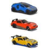 Majorette: Fiction Razers 3 darabos autókészlet - Kék, narancssárga, sárga