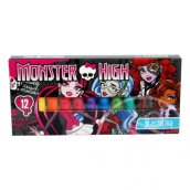 Monster High színes gyurma készlet 12 db-os