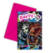 Monster High Party meghívó borítékban 6db