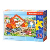 Narancssárga exkavátor 35 darabos puzzle
