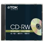 TDK CD-RW700H 12x újraírható CD