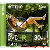 TDK DVD-R14 DVD 8cm mini írható DVD