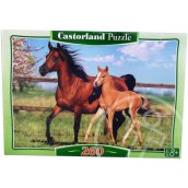 Barna ló és csikó 260 db-os puzzle