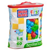 Mega Bloks: 60 db klasszikus színű építőkocka táskában