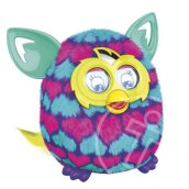 Furby BOOM interaktív plüss rózsaszín-türkiz szívecskés mintával - Hasbro