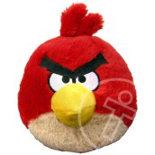 Angry Birds: 13 cm-es plüssfigura hang nélkül - piros madár