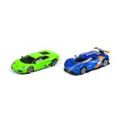 Bburago: kisautók 1:43 - zöld Lamborghini Murciélago LP640 és kék Renault Alpine A110-50
