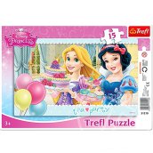Disney Hercegnők: Tea party 15db-os puzzle - Trefl