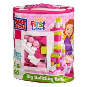 Mega Bloks: 60 db lányos építőkocka táskában