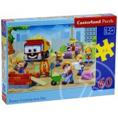 Vicces építkezés puzzle - 60 db