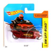 Hot Wheels: Fly-By kismotor piros 1/64 - Mattel