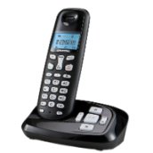 D160A Black dect telefon üzenetrögzítővel