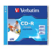 CD-R lemez 700 MB 52x, normál tok, matt nyomtatható felület