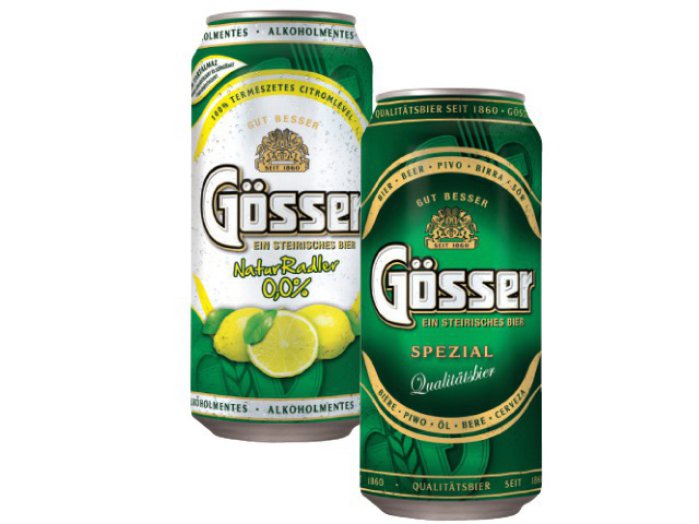 Gösser dobozos sör