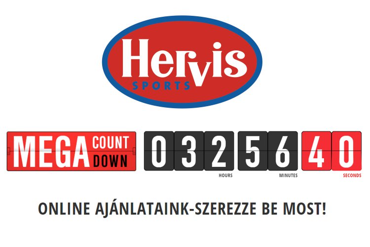 Visszaszámlálás! Akár 70% kedvezmény a Hervisben!