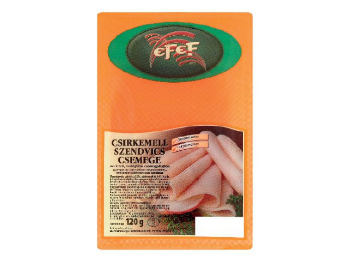 Efef pulyka- vagy csirkemell szendvics csemege