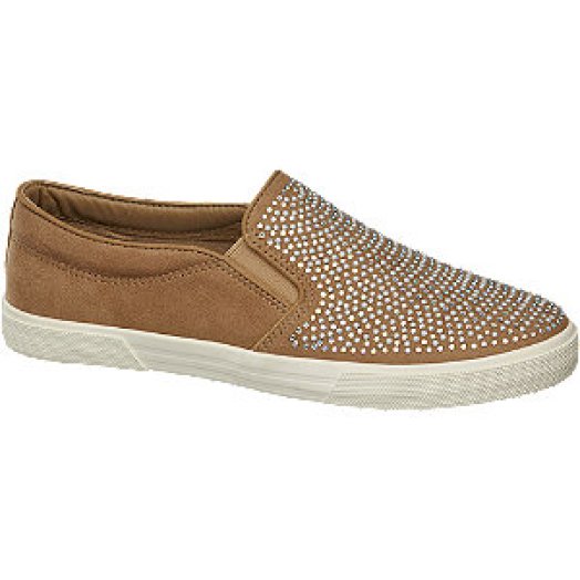 Strasszos slip on