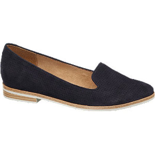 Perforált női loafer