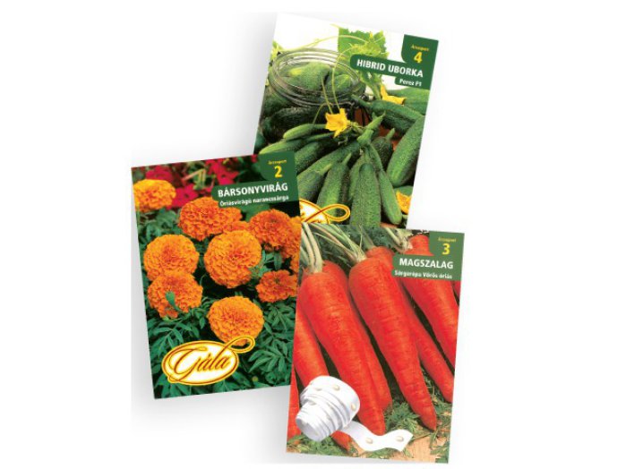 Gála zöldség- vagy virágvetőmag (5. árcsoport)