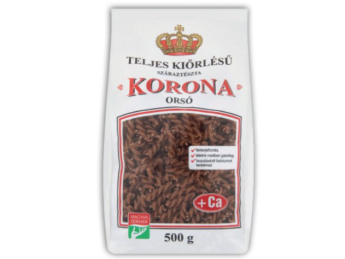 Korona teljes kiőrlésű száraztészta