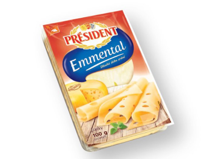 President szeletelt sajt