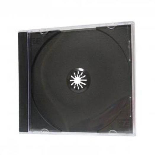 Box 1 CD-re, slim CD/DVD tartó fekete vagy fehér