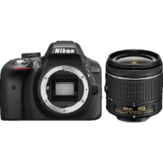 D3300 + AF-P 18-55 VR Kit fekete
