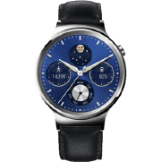 Watch W1 fekete bőrszíj