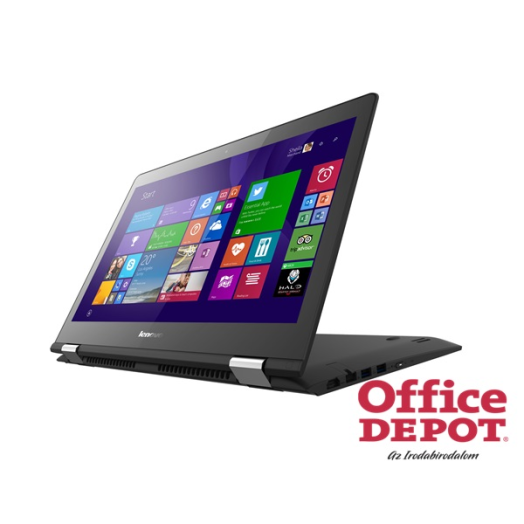 LENOVO Yoga500 80N400T2HV 14"FHD IPS Touch/Intel Core i3-5020U/4GB/500+8GB SSHD/fekete/Win10 notebook