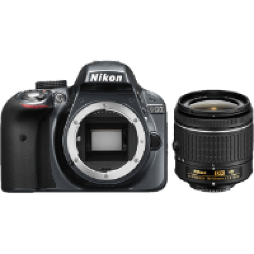 D3300 + AF-P 18-55 VR Kit szürke