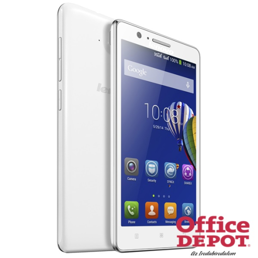 Lenovo A536 5" dual sim fehér mobiltelefon