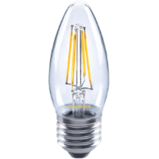 TOLEDO Retro LED gyertya 4W E27 420LM átlátszó