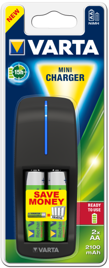 Varta Mini Töltő + 2*2100 AA újratölthető akku