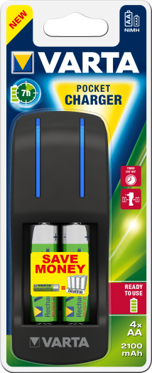 Varta Pocket Töltő + 4*2100 AA újratölthető akku