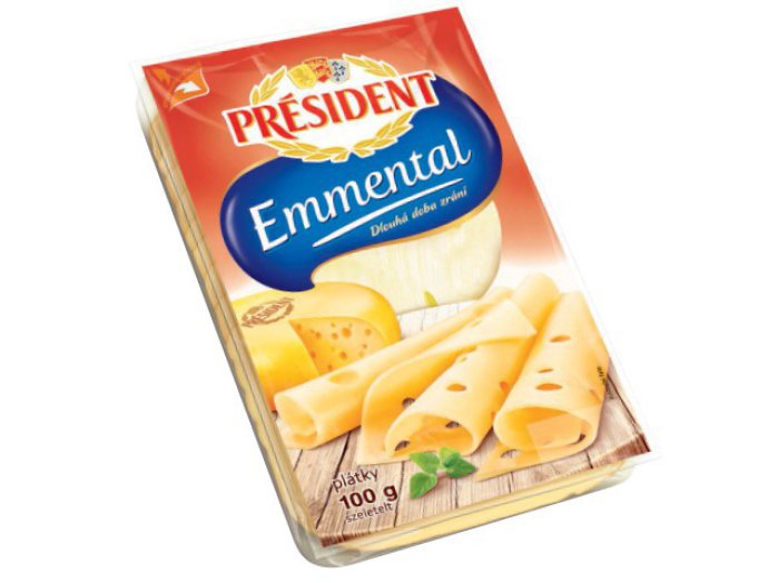 President szeletelt sajt
