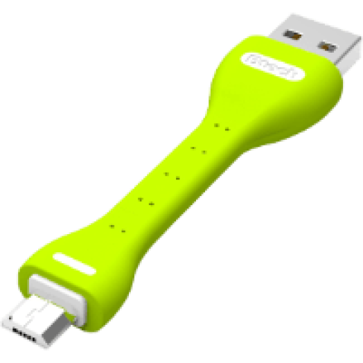 Micro USB kábel zöld (BTU-5040)