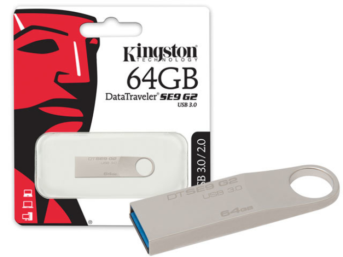 Kingston DataTraveler SE9 G2 64GB PenDrive ezüst USB3.0