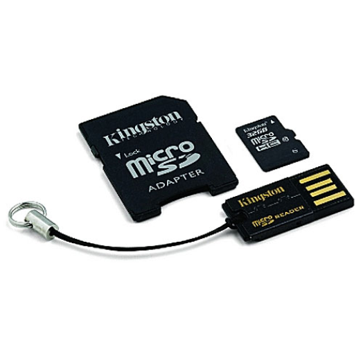 Kingston 32Gb Gen2 MicroSDHC adapterrel + USB Class 10