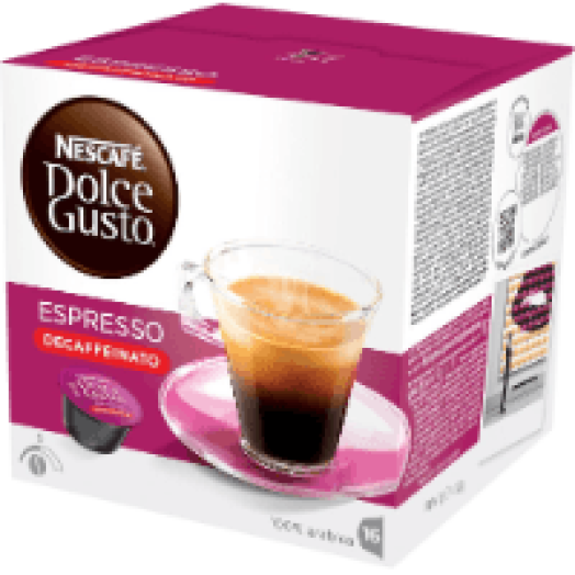 koffeinmentes eszpresszó kávékapszula, 16 db