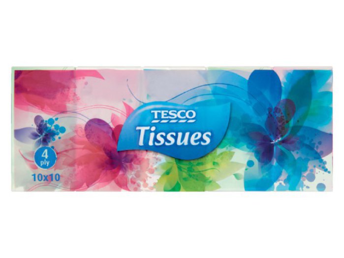TESCO papír zsebkendő