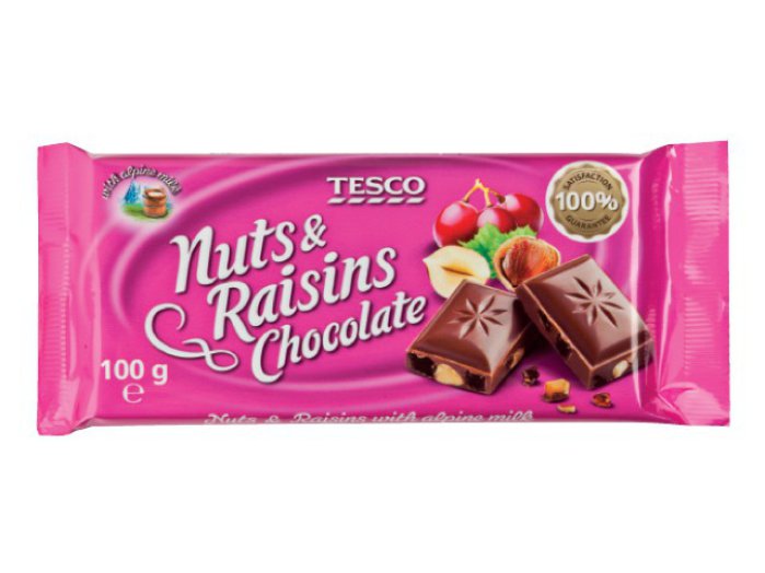 TESCO táblás csokoládé