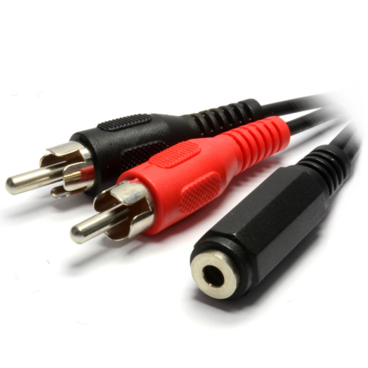 Valueline stereo jack ->2xRCA dugó kábel