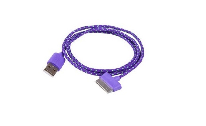 iTotal CM2390LPU USB / micro textil borítású lila kábel
