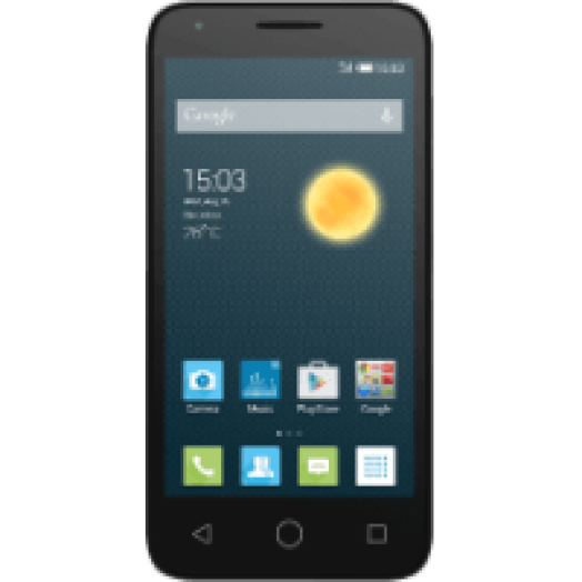 One Touch Pixi 3 4027D (4.5") fekete kártyafüggetlen okostelefon