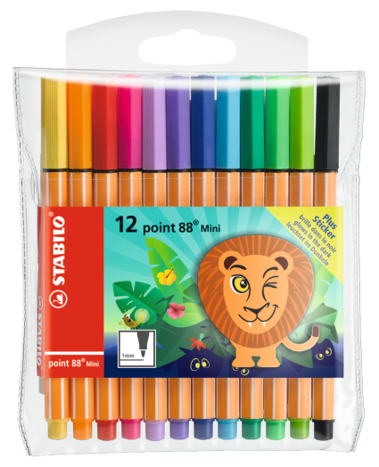 STABILO point 88 Mini tűfilc 12 db-os készlet