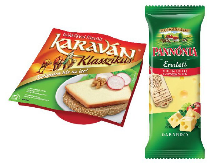 Pannónia vagy Karaván darabolt sajt