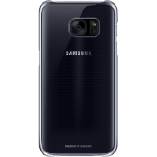 Galaxy S7 Edge átlátszó tok fekete